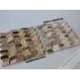 Patlatma Doğal Taş Duvar Kaplama Traverten  23x48mm -DT1141